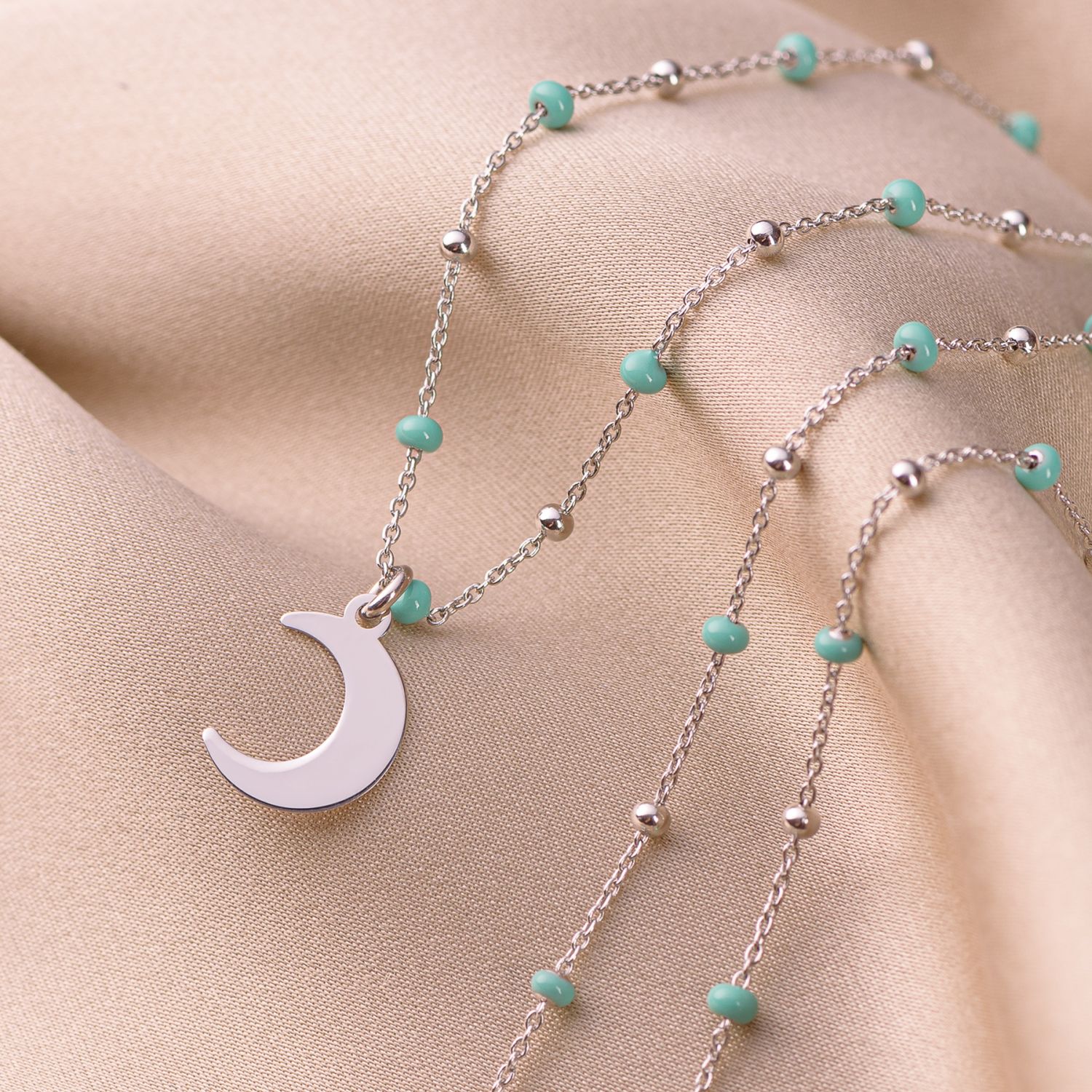 Sterling Silver Necklace La Luna