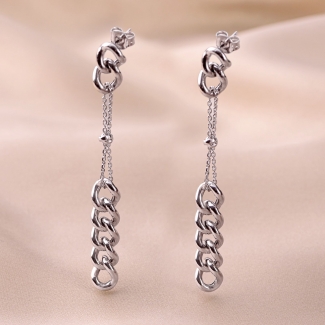 Sterling Silver Earrings Italian Stile