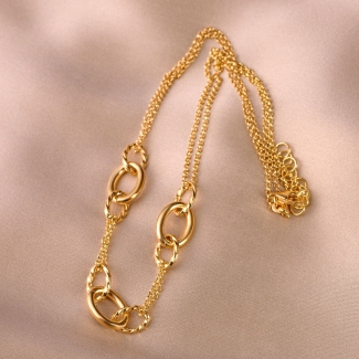 Sterling Silver Necklace Endeavour gold