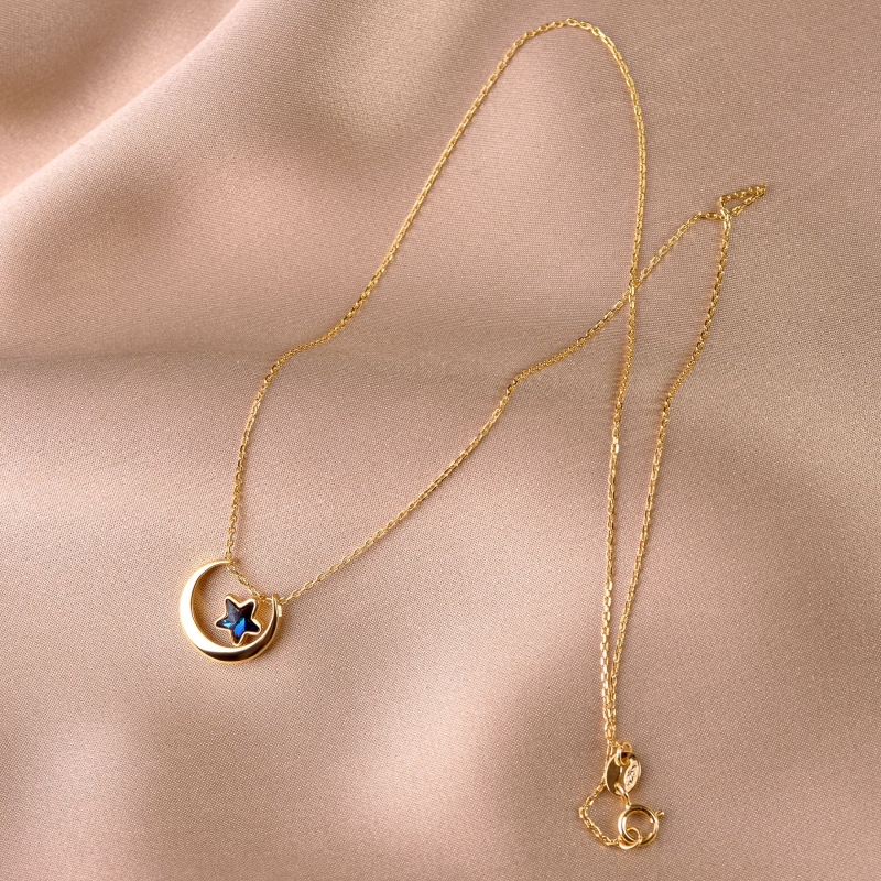 Sterling Silver Bermuda Blue Star & Moon