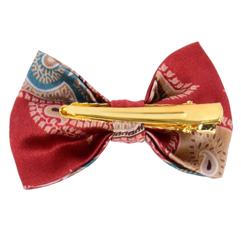 Paisley marsala bow