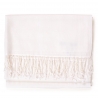 Cashmere and silk scarf Platine White