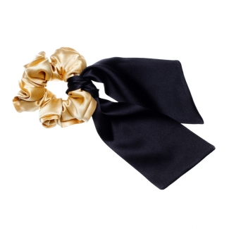 Hair twist muştar şi eşarfă neagră