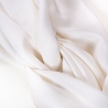 Cashmere and silk scarf Platine White