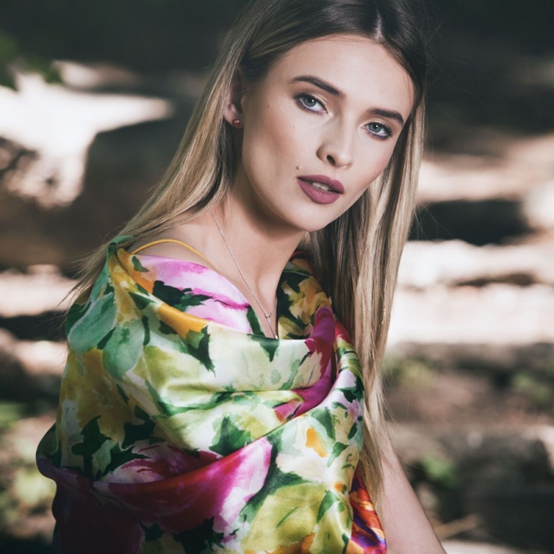 Esarfa matase Desire pink