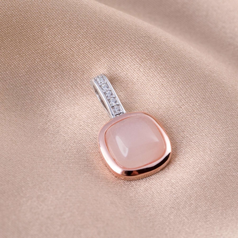 Colier argint Iconic Champagne Milk