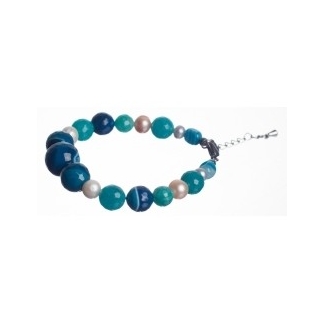 CADOU: Cercei argint si bratara agate turcoise