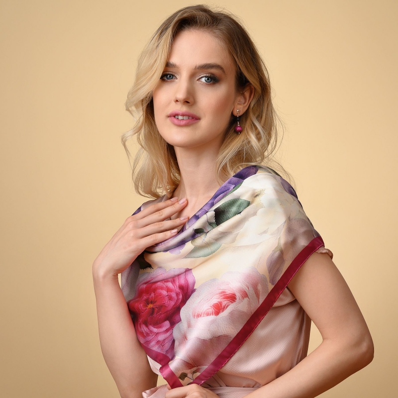 Cercei argint roz ochi de tigru