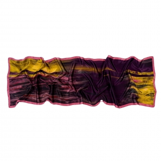 Silk shawl River Sunset