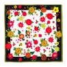 Silk scarf twill S Flower Metamorfosis red