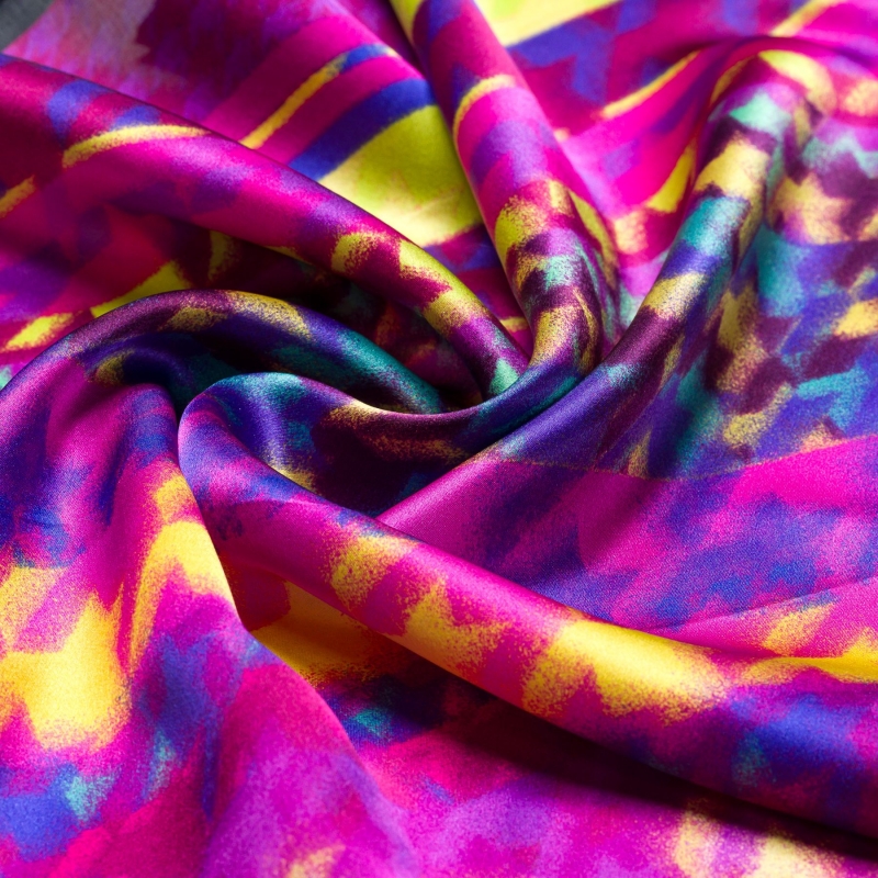 Silk scarf S Iconic Memory black