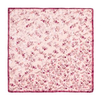 Silk scarf S Be delicious powder pink