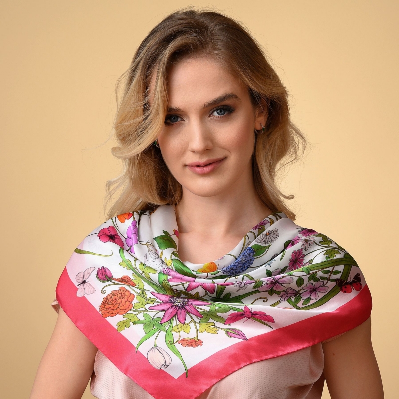 Esarfa matase In My Beauty Dream pink