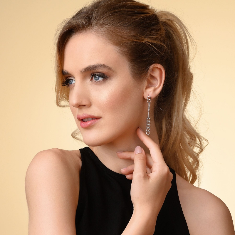 Cercei argint Italian Stile