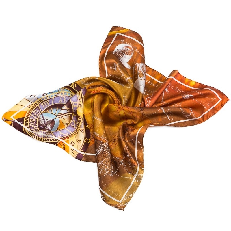 Silk Scarf Mila Schon explore caramel