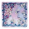 Silk Scarf Laura Biagiotti blue flowers
