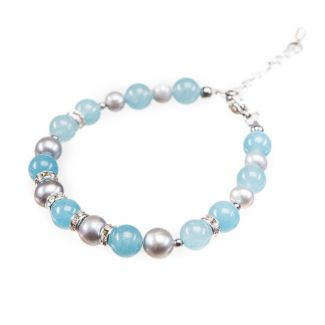 Angel Bracelet gray pearls