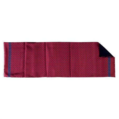 Men's silk and wool scarf Uomo Florenta bordeaux