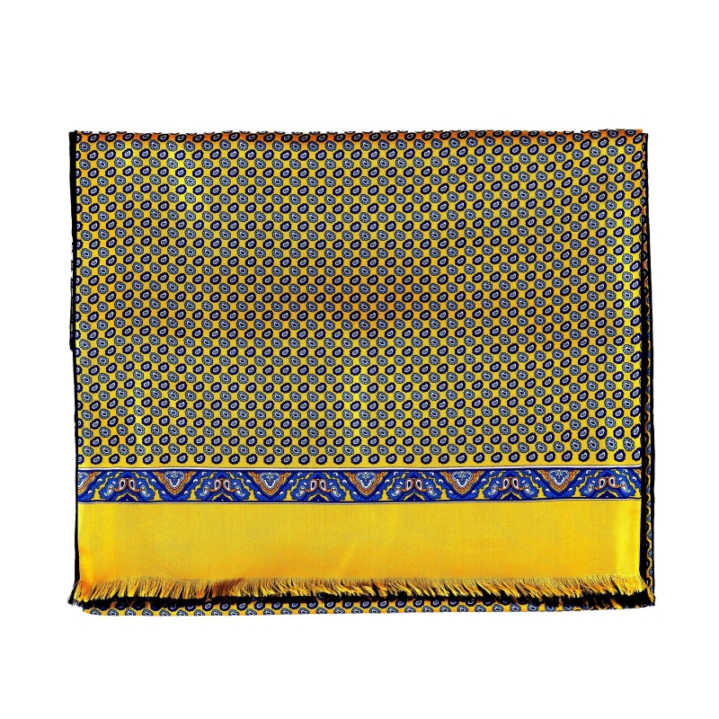 Esarfa matase si lana barbati Uomo Napoli yellow