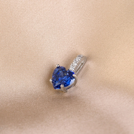 Pandant argint Tanzanite Heart