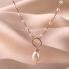 Sterling Pink Silver Necklace Pearls Essence