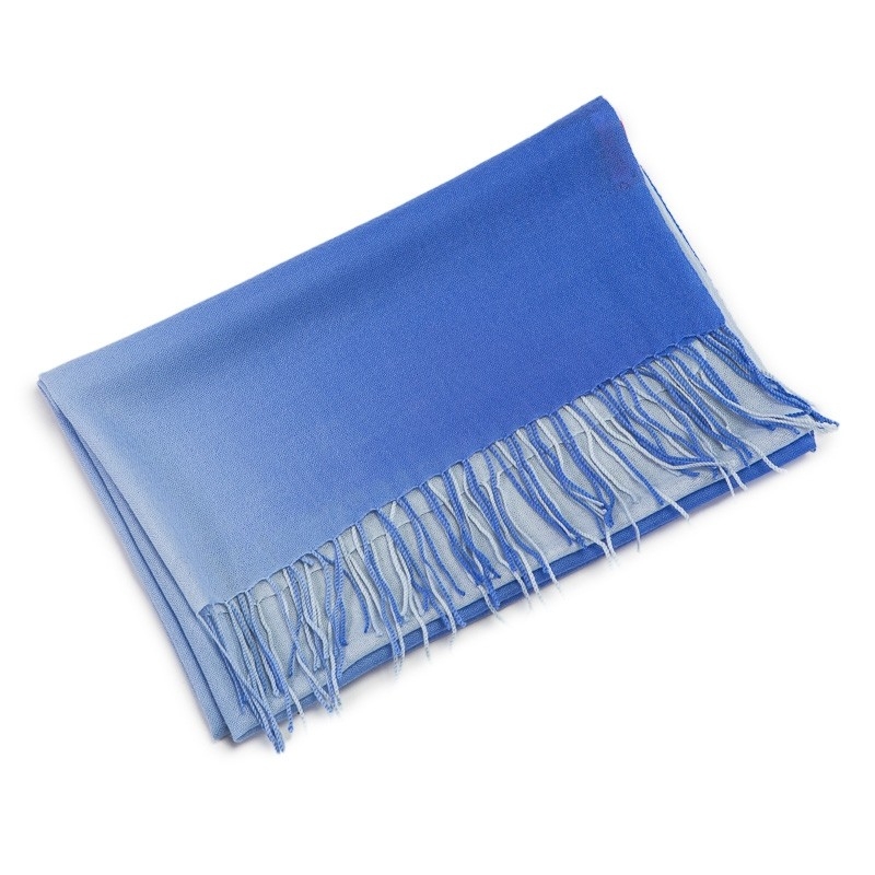 Esarfa lana Mila Schon white lavander plain