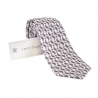 Laura Biagiotti tie out of office paisley grey