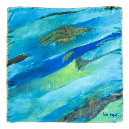 Silk scarf That Special Place green