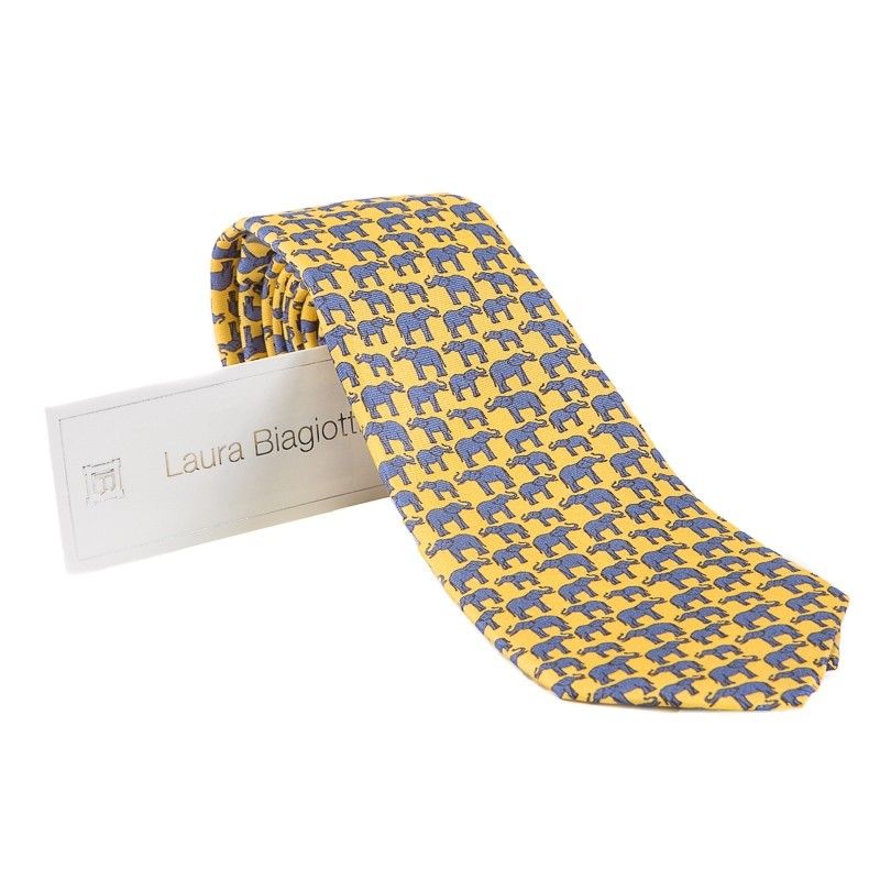 Cravata Laura Biagiotti out of office yellow