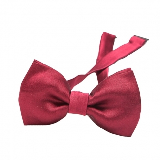 Bordo silk bow tie