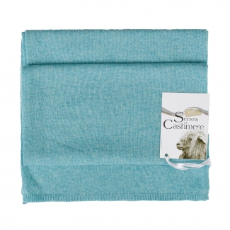 Cashmere scarf Aqua Turcoise