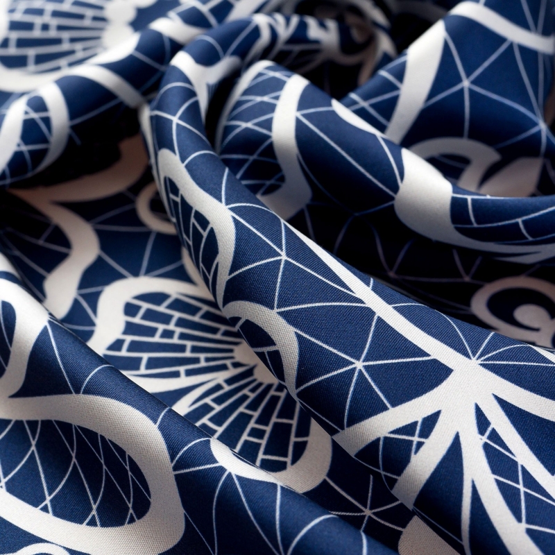 copy of Silk scarf twill White Delicacy