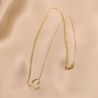 Sterling Gold Silver Necklace Heart in Love