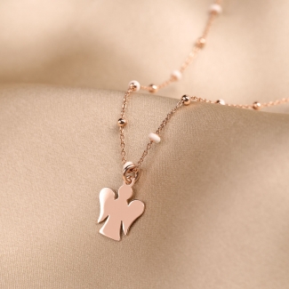 Colier argint roz Magic Angel