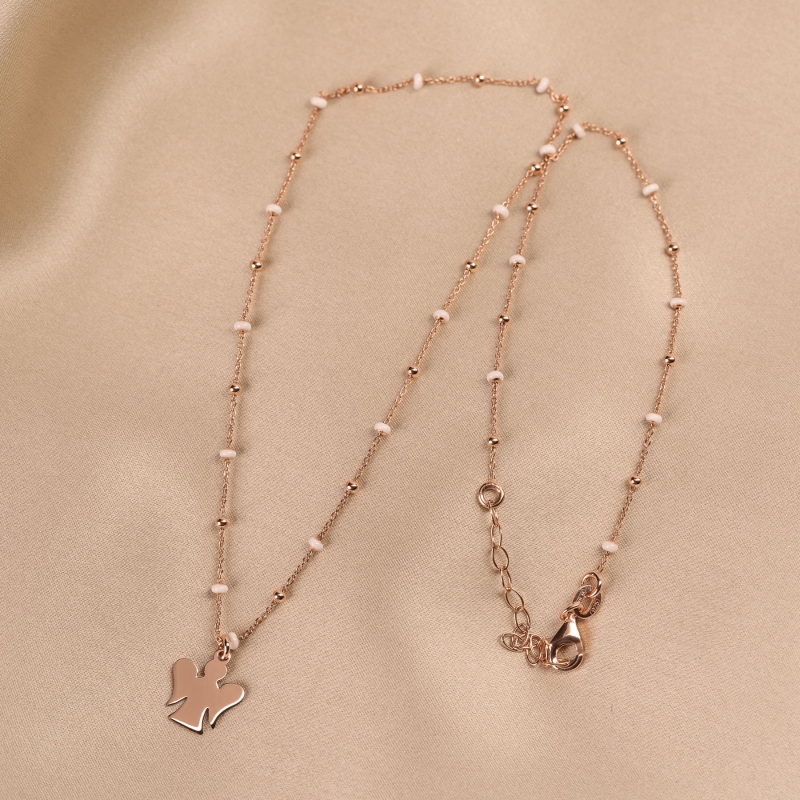 Colier argint roz Magic Angel