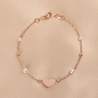Sterling Pink Silver Bracelet Sweet Pearl