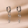 Cercei argint Gioia chain zirconia
