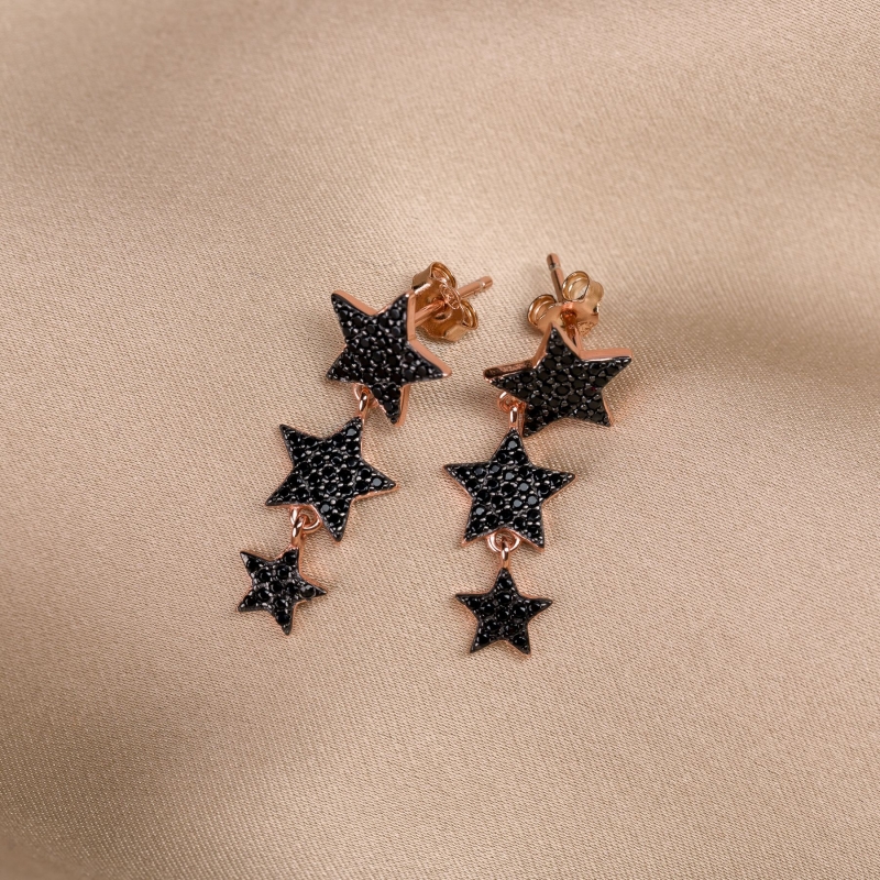 Sterling Pink Silver Earings Night Party