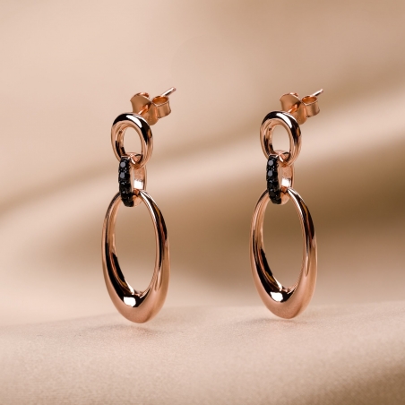 Sterling Pink Silver Earings Trendy Way