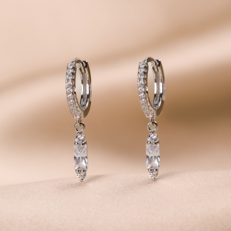 Sterling Pink Silver Earings New Vibe white