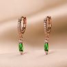 Sterling Pink Silver Earings New Vibe green