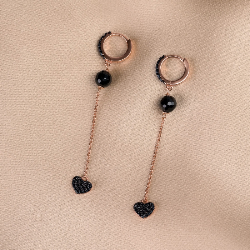 Sterling Pink Silver Earings Rock My Heart