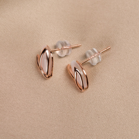 Cercei argint roz Spring Tribute