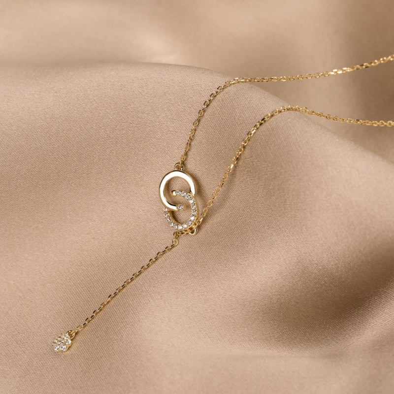 Colier argint Encounter gold