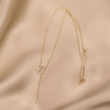 Colier argint Encounter gold