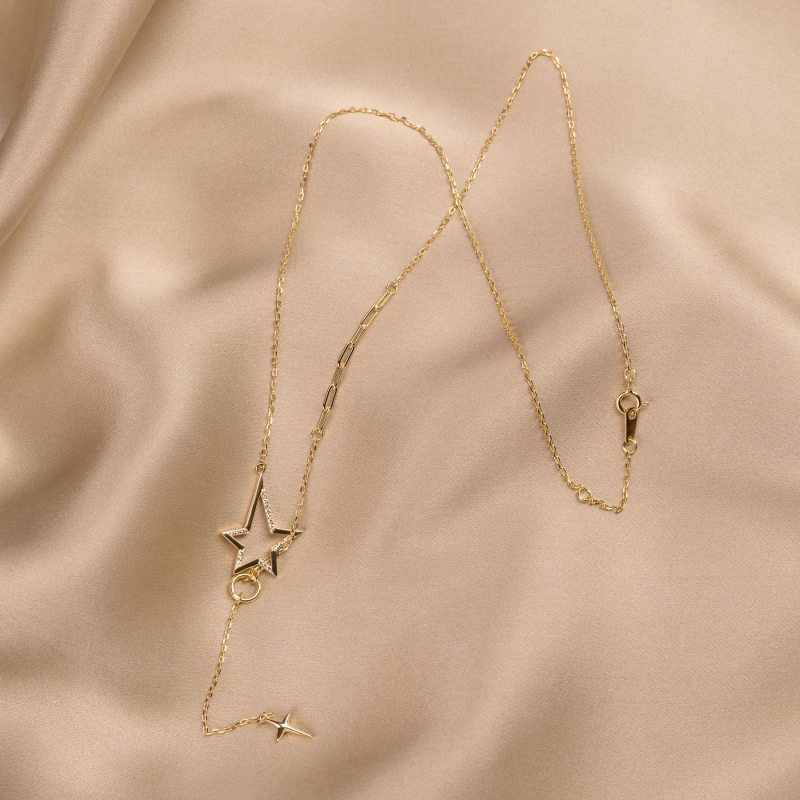 Sterling Silver Necklace Stella Splendida