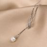 Sterling Silver Necklace Game of Pearl