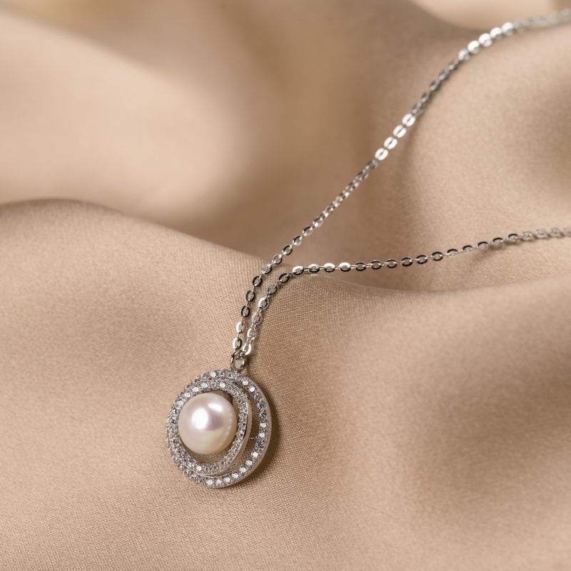 Sterling Silver Necklace Soul Pearls