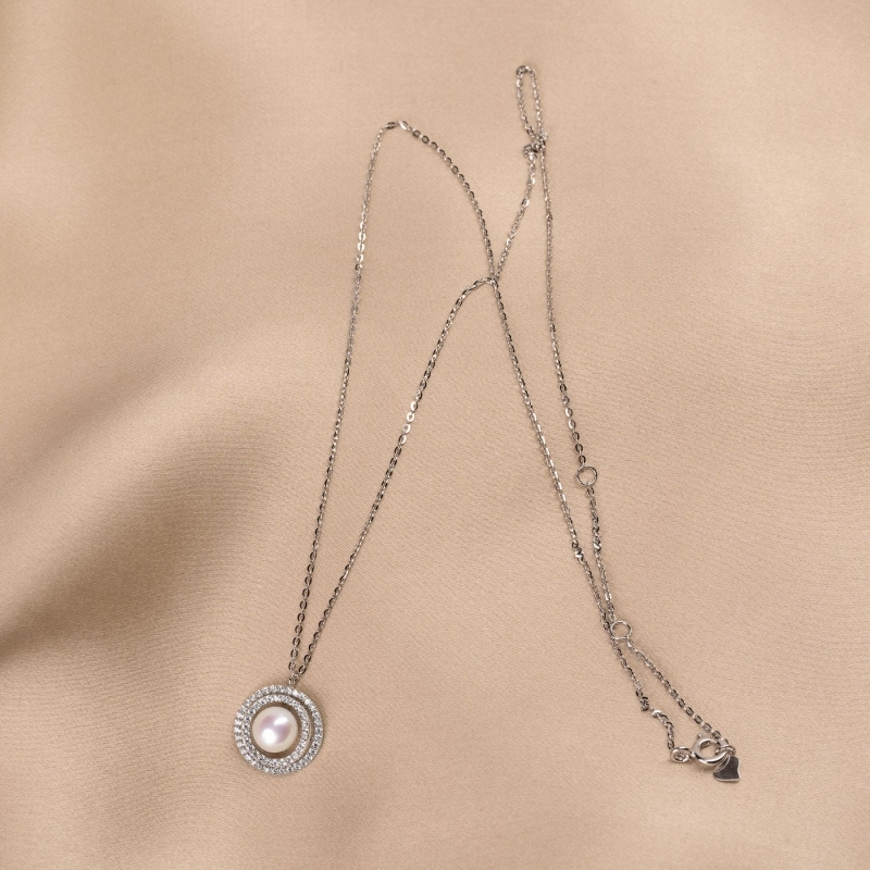 Sterling Silver Necklace Soul Pearls