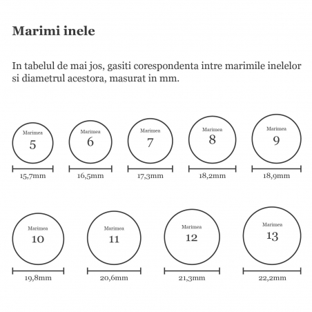 Inel argint tip verigheta 2 For Love